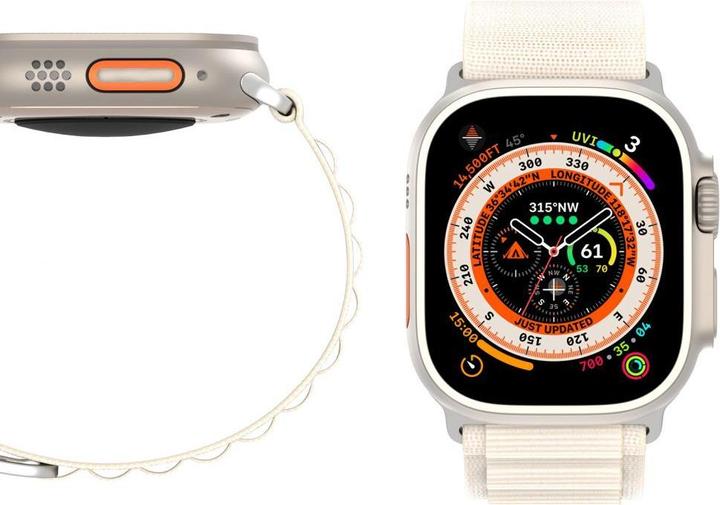 Actual product image Dux Ducis Sport Buckle Strap (44 mm, 45 mm, 42 mm, 49 mm, Nylon, Apple Watch Ultra, Apple Watch Series 2, Apple Watch Series 3, Apple Watch Series 1, Apple Watch Series 4, Apple Watch Series 5, Apple Watch Series 6, Apple Watch Series 7, Apple Watch Series 8, Apple Watch Series 9, Apple Watch SE, Apple Watch Ultra 2)