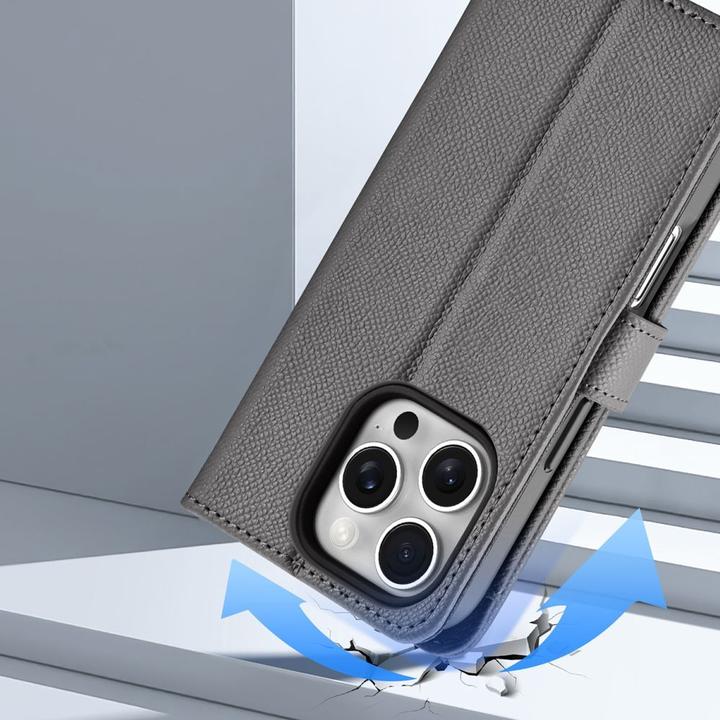 Image du produit Dux Ducis Lawa Series MagSafe Bookcover en similicuir Étui (Apple iPhone 16 Pro Max)