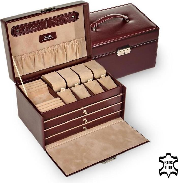 Image du produit Sacher 73.107.010143 - Boîte à bijoux Katja nouveau classique en cuir bordeaux