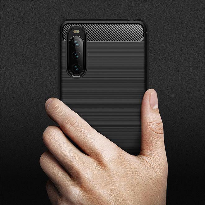 Immagine prodotto MU Style Serie Softcase in fibra di carbonio TPU (Sony Xperia 10 III)