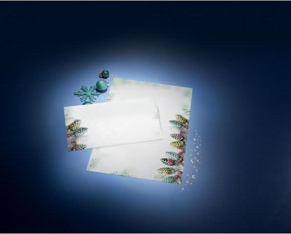 Produktbild Sigel W'Umschlag Christm.Garl.C6/5 (DL, 1 x)