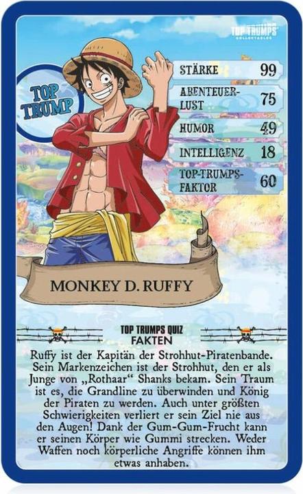 Produktbild Winning Moves Top Trumps One Piece Collectables, Kartenspiel, ab 2 Spieler, ab 8 Jahren (DE-Ausgabe) (Deutsch)