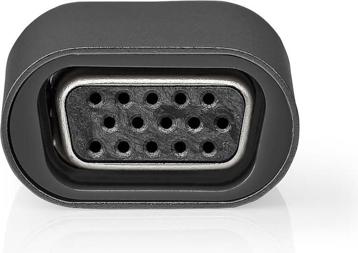 Actual product image Nedis USB Adapter USB 3.2 Gen 1 USB-CT Male VGA Female Nickel Plated Black/Grey Envelope (USB-C)