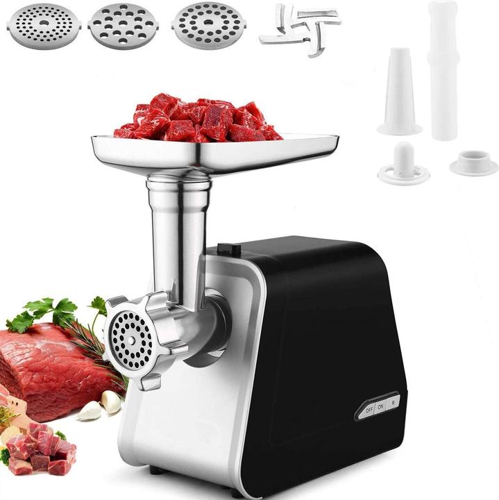 Actual product image Coocheer Stainless Steel Meat Grinder, Large