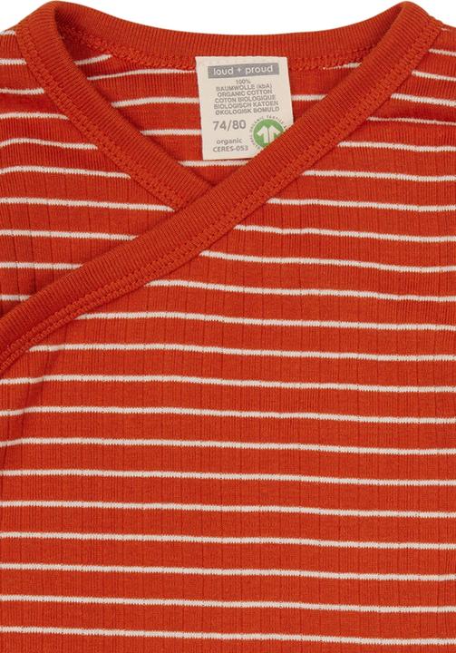 Actual product image loud + proud Wrap-around bodysuit Derby Rib (80)