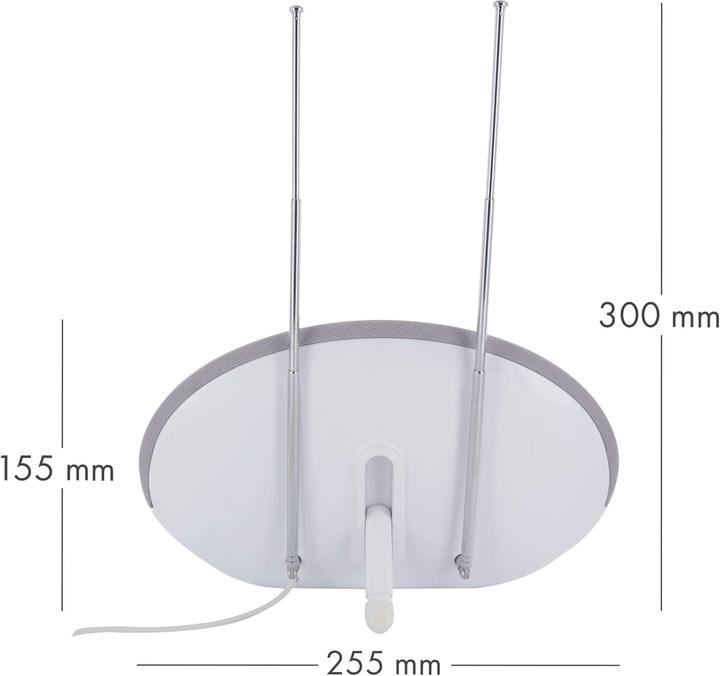 Actual product image Schwaiger 720358 DVB-T2 indoor aerial (Indoor antenna, 36 dB, DAB/ DAB+, DVB-T / -T2)