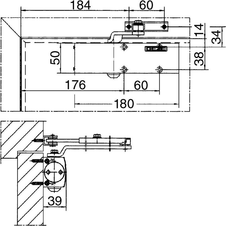 Actual product image Geze Door closer TS 1500 / 1500 G (Glass door, Indoor)