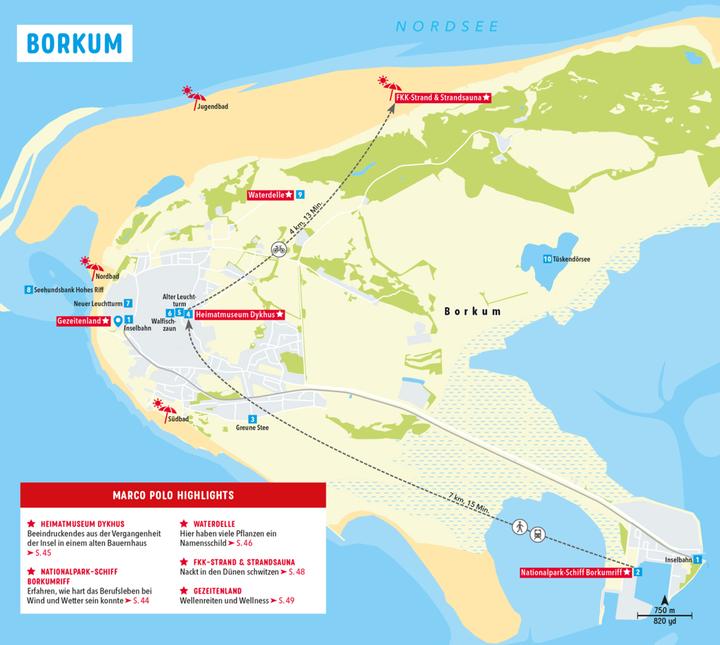 Actual product image Reiseführer Ostfriesische Inseln, Baltrum, Borkum, Juist, Langeoog, Norderney (German, Volker Kühn, Klaus Bötig, 2023)