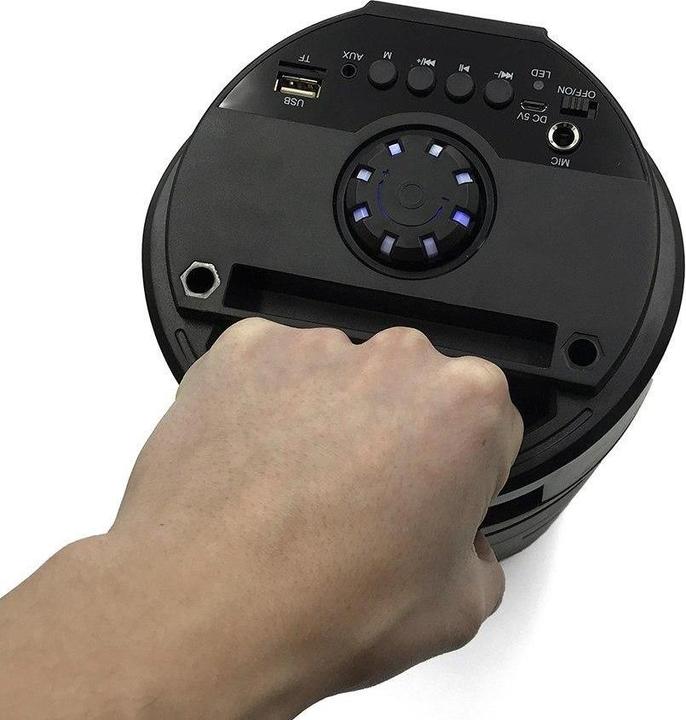 Productafbeelding Media-Tech Draagbare luidspreker PARTYBOX KEG BT MT3165, 30W RMS, Bluetooth, Karaoke, USB, MicroSD (8 h, Voeding via USB)