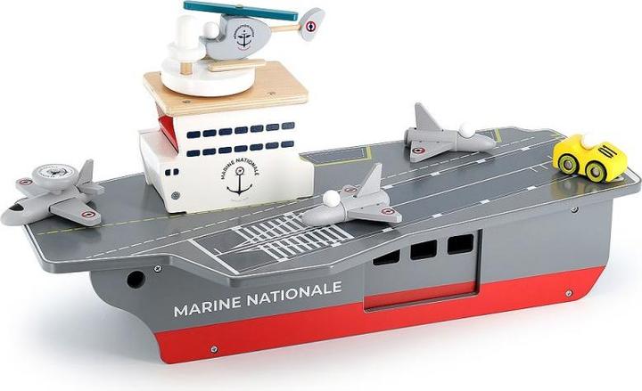 Image du produit Vilac Porte-avion + accessoires - Marine nationale