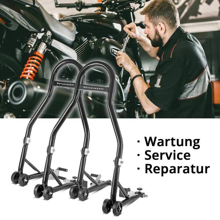 Produktbild Stahlwerk Motorrad-Montageständer mit 450 kg Tragkraft Universal-Motorradständer