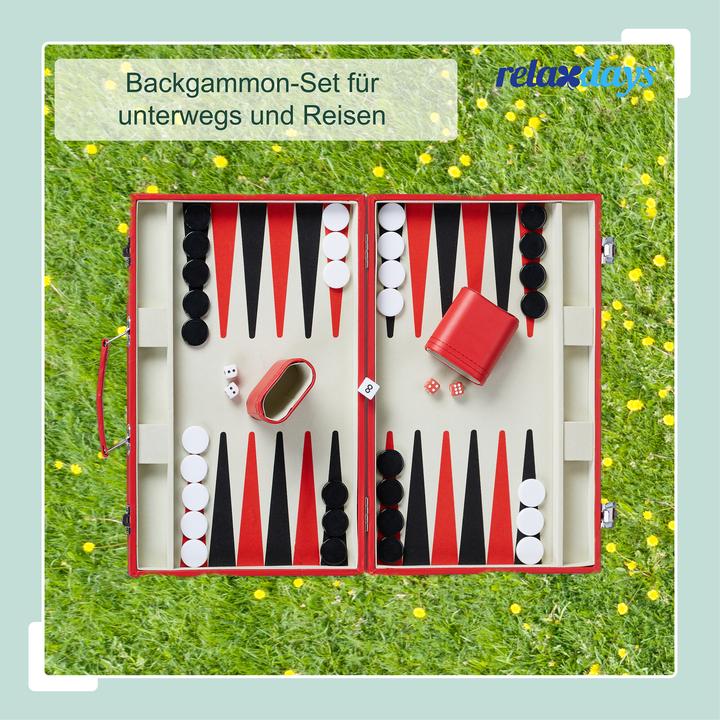 Actual product image Relaxdays Backgammon set