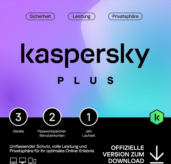 Image du produit Kaspersky Plus (3 PC) (3 Utilisateur, 12 mois)