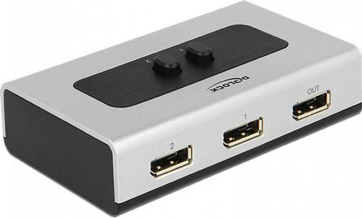 Actual product image Delock Switch 2-port Displayport 1.1 manual