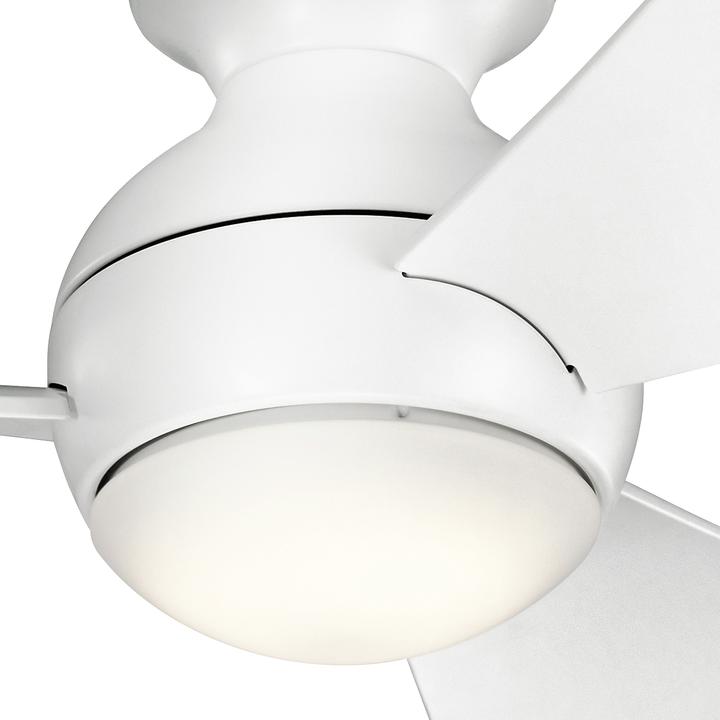 Produktbild Elstead Lighting Sola leiser Deckenventilator mit LED Licht Ø86cm + Fernbedienung Silber