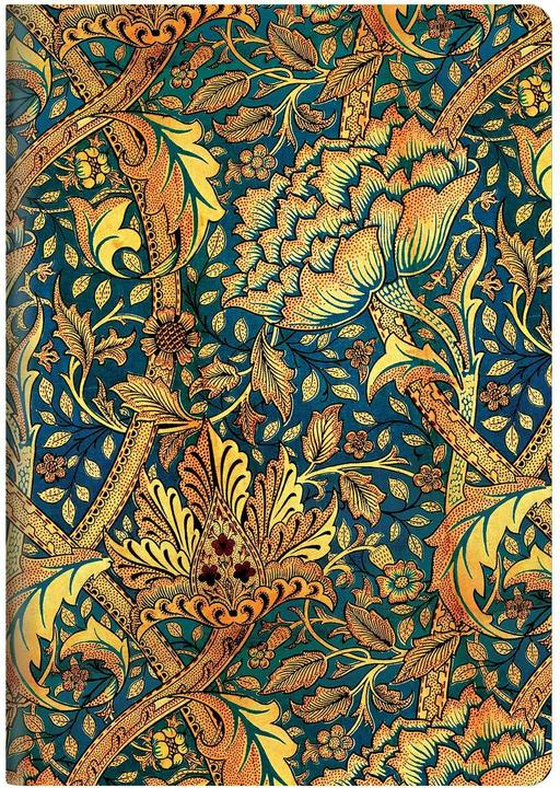 Produktbild Paperblanks Notizheft Morris Windstoss A5, blanko, mehrfarbig (A5, Blanko, Weicher Einband)