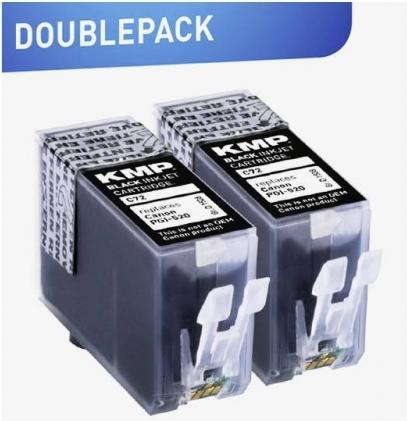 Actual product image KMP C72D Ink cartridge sw DP compatible with Canon PGI-520 BK (FC)
