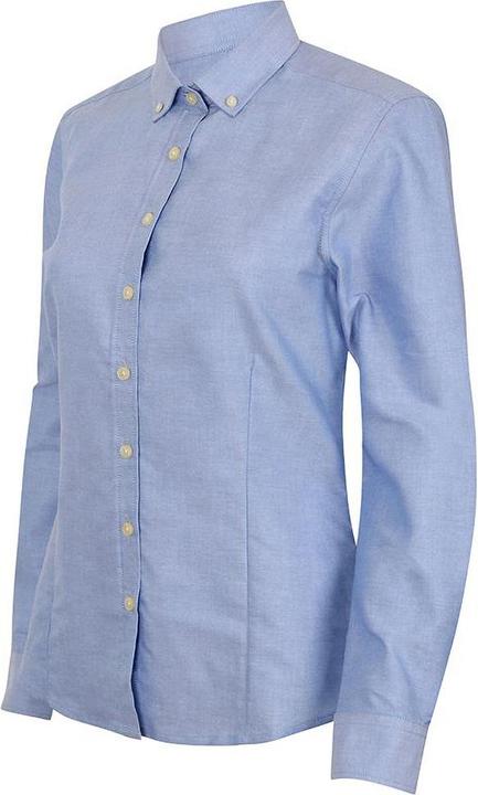 Produktbild Henbury Modern Langarm Oxford Bluse (XL)
