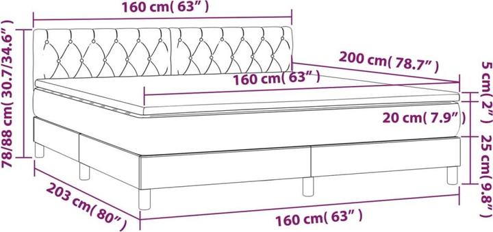 Immagine prodotto VidaXL Jace (160 x 200 cm, 160 x 200 cm)