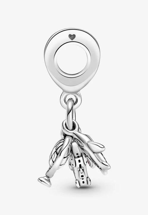 Actual product image Pandora Aeroplane, globe and suitcase (Silver 925)