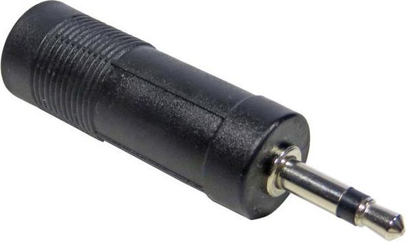 Produktbild keepdrum ADA072 Klinken-Adapter MONO 6,35mm Buchse zu 3,5mm Stecker 2 STÜCK