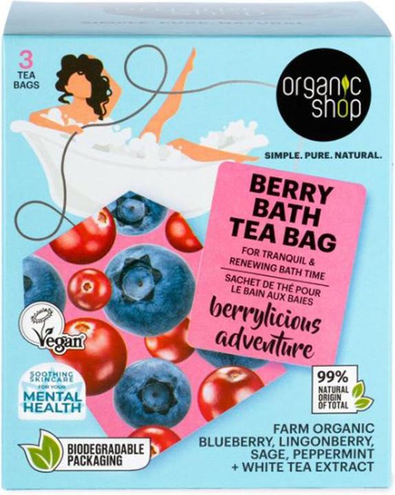 Produktbild Organic Shop Berry Bath Tea Bags Pack 280 Units (Körperlotion)