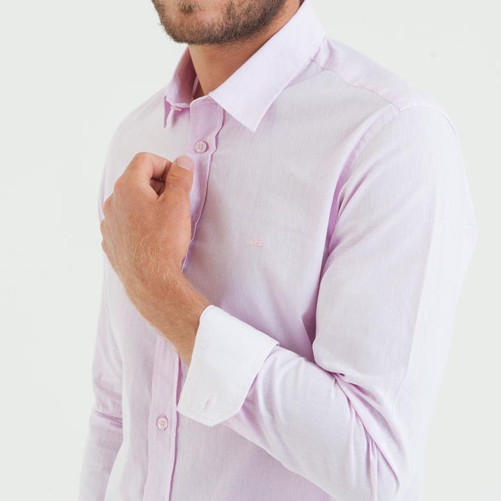Image du produit Camberabero Chemise manches longue unie coton lin (3XL)