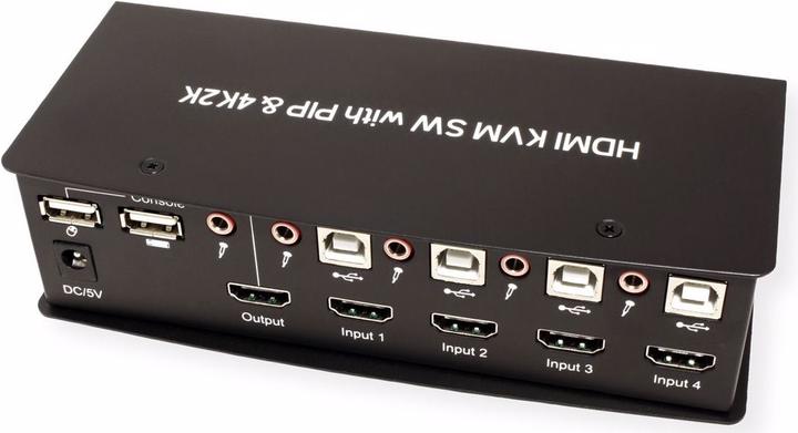 Actual product image Value Audio Switch with USB hub
