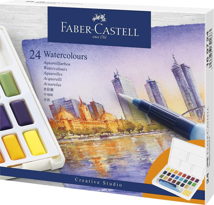 Faber-Castell Aquarelles dans des tasses (DAA326, 24 ml)