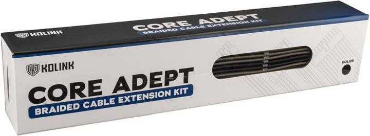 Produktbild Kolink Core Adept Braided Cable Extension Kit - Black/Gunmetal