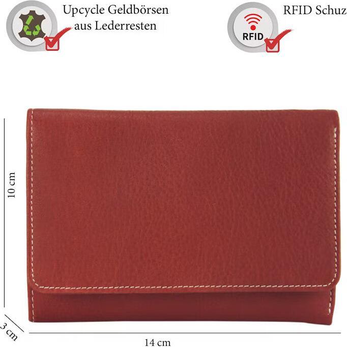 Actual product image Sunsa Ladies Wallet Purse RFID Leather Recycled No.5