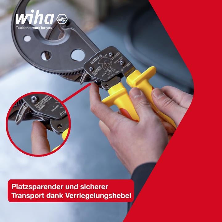 Actual product image Wiha Cable cutter electric up to 500 mm² with ratchet principle (500 mm)