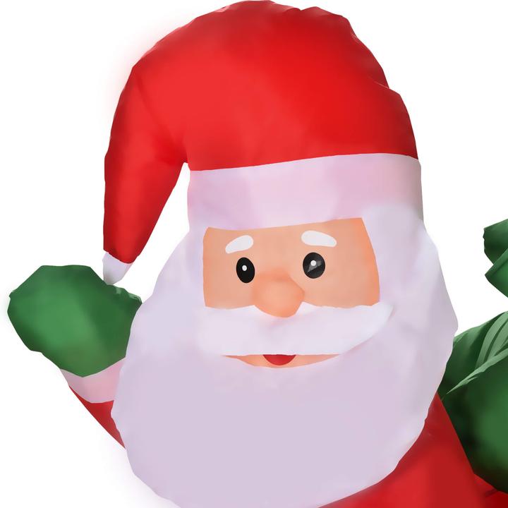 Actual product image Jamb Father Christmas with sleigh LED