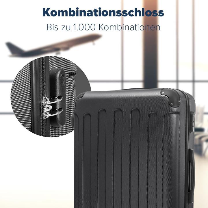 Produktbild Trvlmore 2-teiliges Hartschalenkofferset (110 l, Handgepäck (bis 50l), L (90 - 115l))