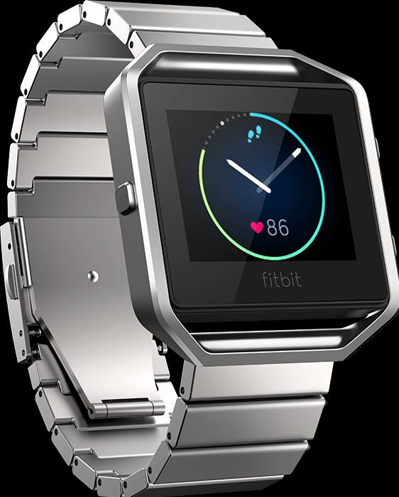 Actual product image Fitbit Blaze stainless steel band with frame (Stainless steel, Blaze)