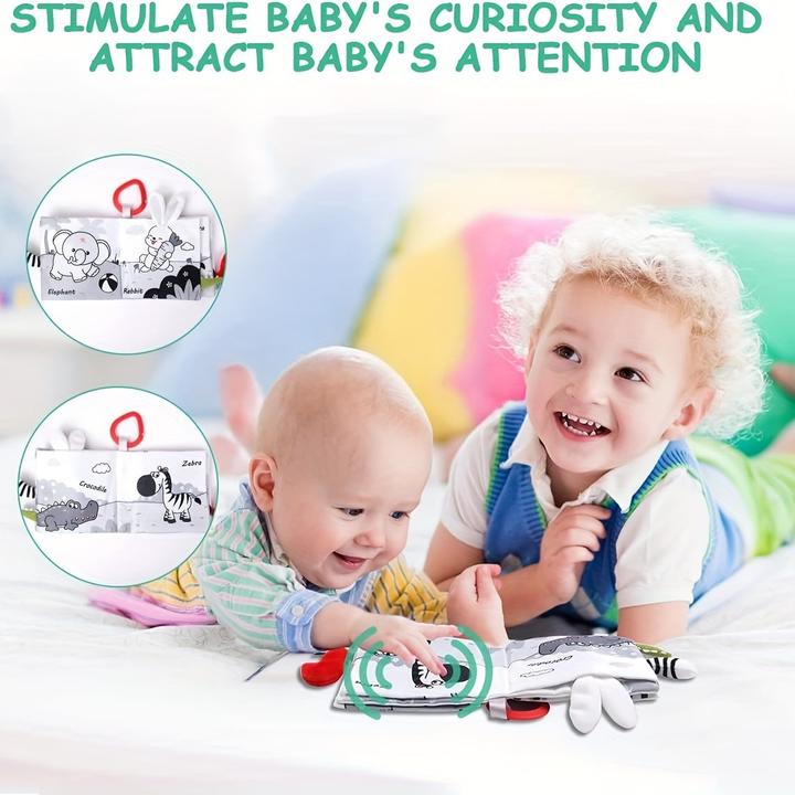 Produktbild Activity Board Kuscheltiere, Baby-Stoffbücher, Baby-Softbücher, Baby-Badetuchbuch, Buch für die frühe Entwicklung