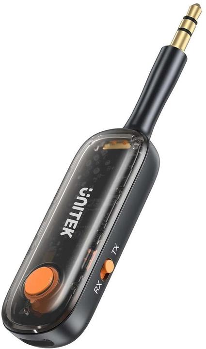 Immagine prodotto Unitek 2in1 Bluetooth 5.3 Adapter Audio Sender/Empfänger Reichweite 10m Schwarz (Trasmettitore e ricevitore)