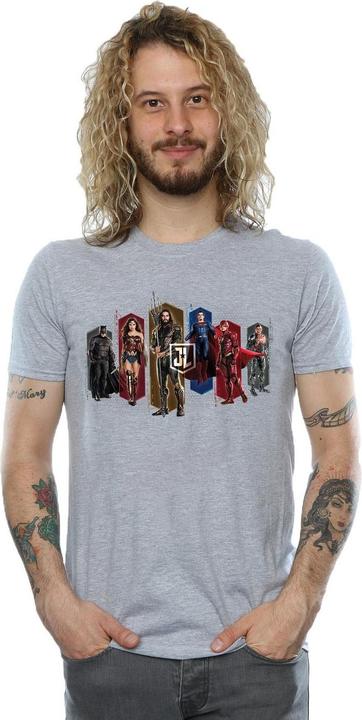 Produktbild Justice League Movie Team Hexagons TShirt (S)