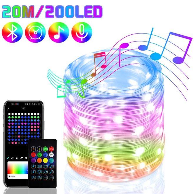 Image du produit MU Classic Holly Series Guirlande lumineuse Bluetooth intelligente (20 m)