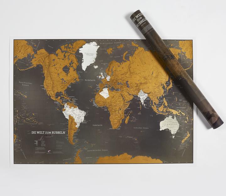 Maps International Welt zum Rubbeln black edition