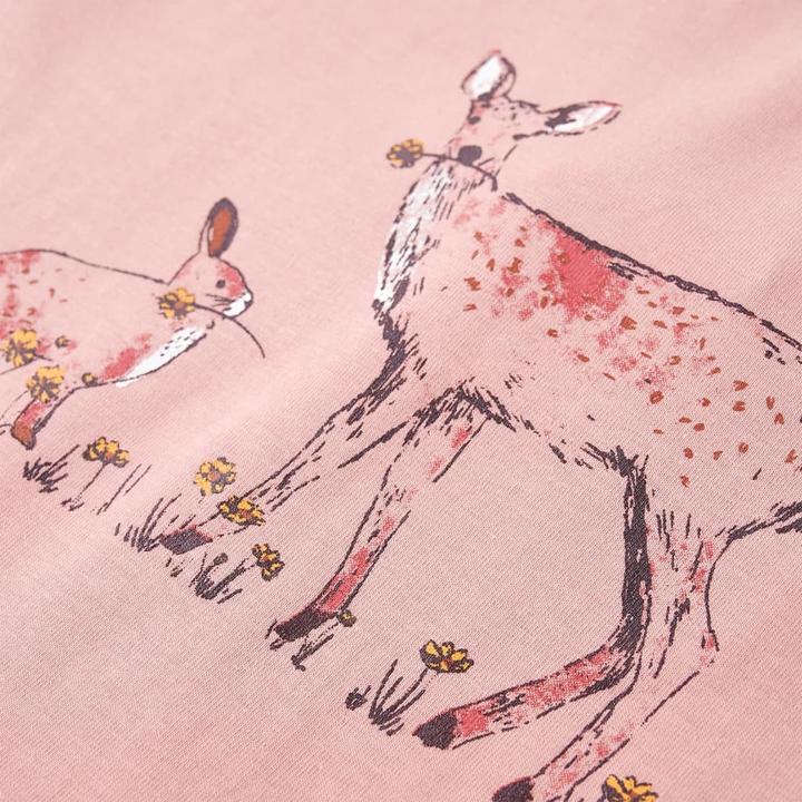 Actual product image VidaXL Children's long-sleeved shirt pink 128,Material: 95 % cotton. 5 (128)