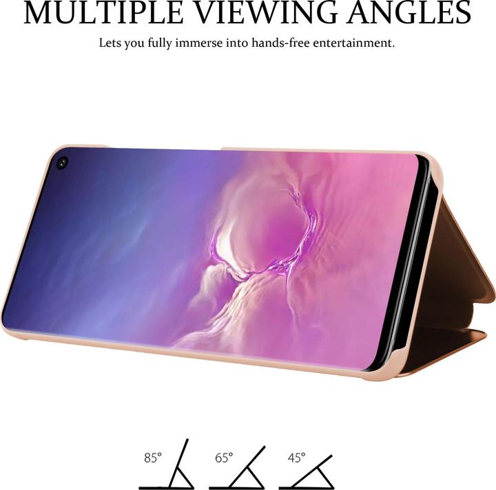 Actual product image Cadorabo Book Smart View Mirror Cover (Samsung Galaxy S10)