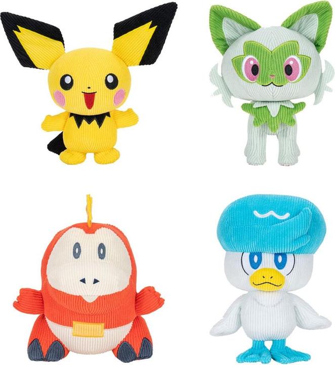 Actual product image Jazwares Pokémon Select Plush Figures Corduroy 20 cm Assortment (6)