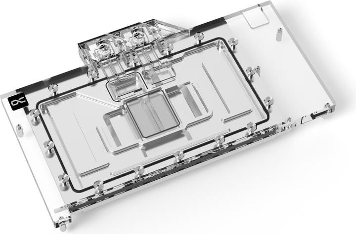 Actual product image Alphacool Ice Block Aurora Acrylic GPX-N RTX 4090 Suprim with Backplate