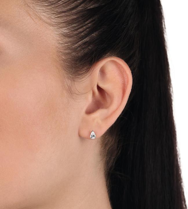 Actual product image Amor ear jewellery for women, 925 Sterling silver, zirconia synth. (Silver 925)