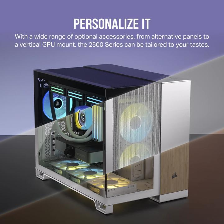 Actual product image Corsair 2500X (mATX, Mini-ITX)