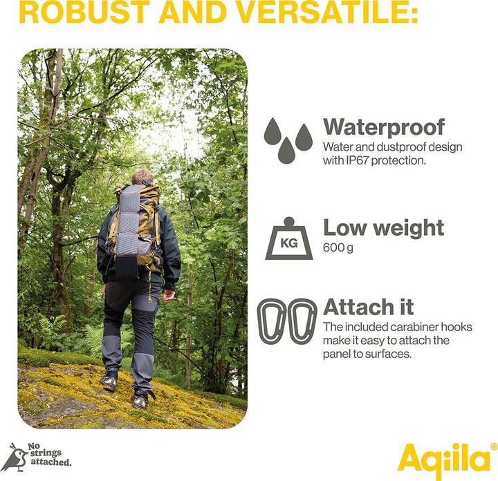 Produktbild Aqiila Sunbird P21 - Foldable solar panel (21 W, 0.60 kg)