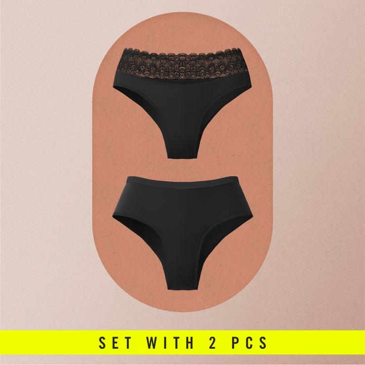 Produktbild Weekiss Starter-Set - Periodenunterwäsche, Menstruationsunterwäsche, Periodenslip (38)