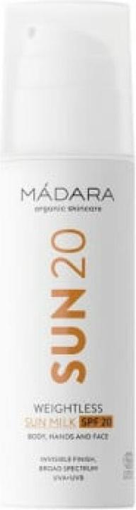 Image du produit Madara Weightless (Lait solaire, SPF 20, 150 ml)