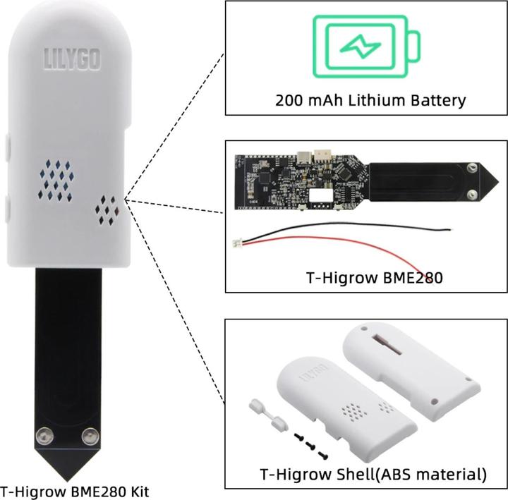 Produktbild Lilygo T-Higrow ESP32 Bodenfeuchtesensor mit BME280